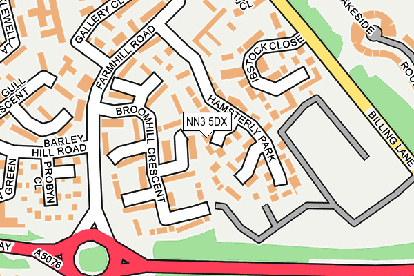 NN3 5DX map - OS OpenMap – Local (Ordnance Survey)