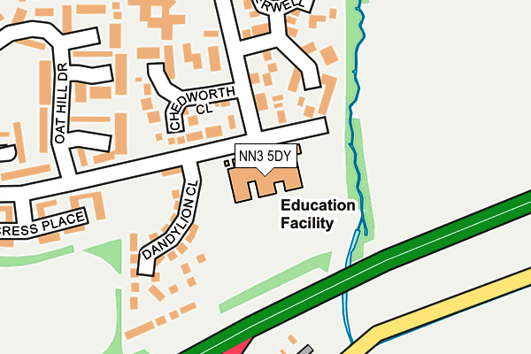 NN3 5DY map - OS OpenMap – Local (Ordnance Survey)