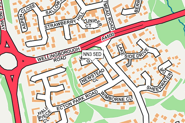 NN3 5ED map - OS OpenMap – Local (Ordnance Survey)