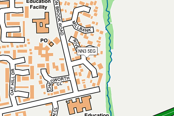 NN3 5EG map - OS OpenMap – Local (Ordnance Survey)