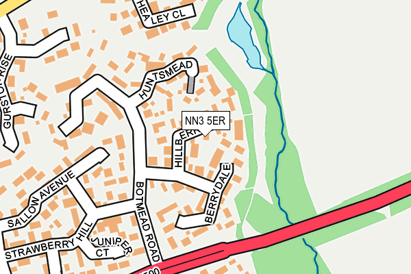 NN3 5ER map - OS OpenMap – Local (Ordnance Survey)