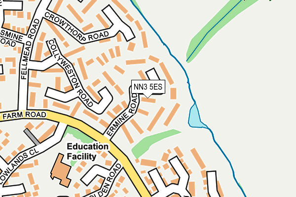 NN3 5ES map - OS OpenMap – Local (Ordnance Survey)