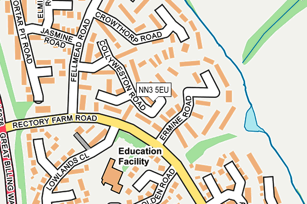 NN3 5EU map - OS OpenMap – Local (Ordnance Survey)