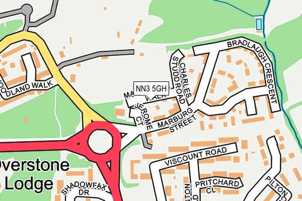 NN3 5GH map - OS OpenMap – Local (Ordnance Survey)