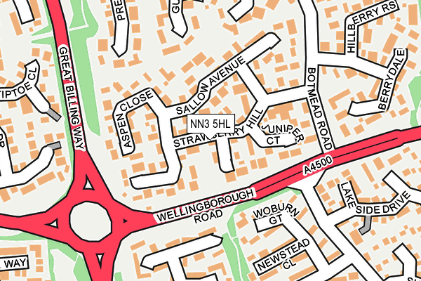 NN3 5HL map - OS OpenMap – Local (Ordnance Survey)