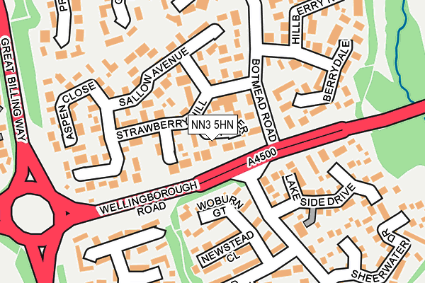 NN3 5HN map - OS OpenMap – Local (Ordnance Survey)