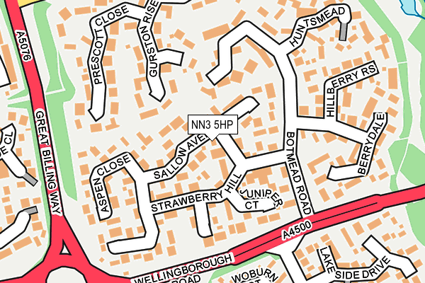 NN3 5HP map - OS OpenMap – Local (Ordnance Survey)