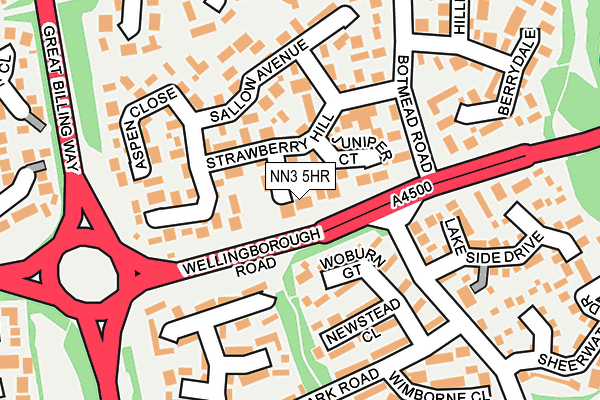 NN3 5HR map - OS OpenMap – Local (Ordnance Survey)