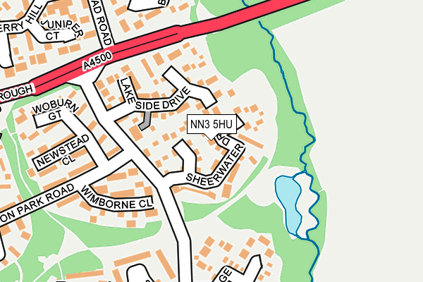 NN3 5HU map - OS OpenMap – Local (Ordnance Survey)