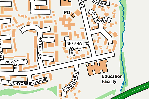 NN3 5HW map - OS OpenMap – Local (Ordnance Survey)