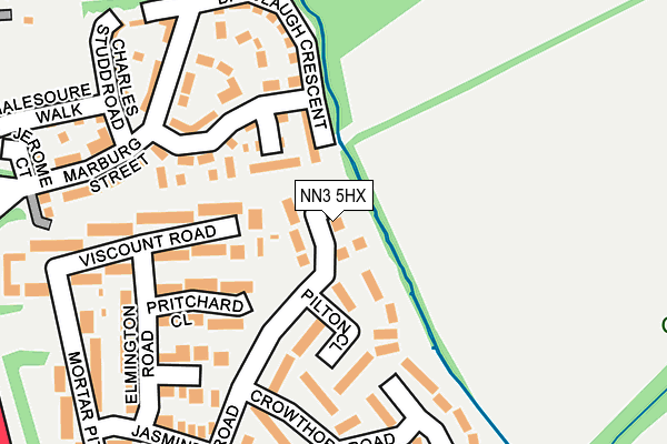 NN3 5HX map - OS OpenMap – Local (Ordnance Survey)