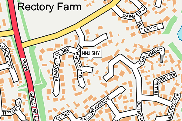 NN3 5HY map - OS OpenMap – Local (Ordnance Survey)