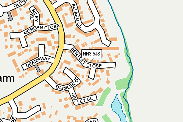 NN3 5JS map - OS OpenMap – Local (Ordnance Survey)