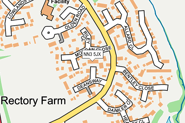 NN3 5JX map - OS OpenMap – Local (Ordnance Survey)