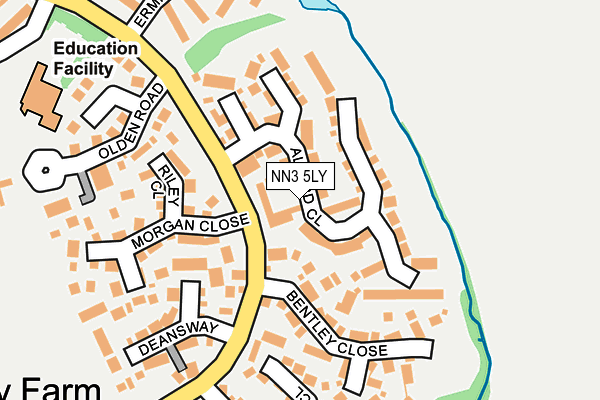 NN3 5LY map - OS OpenMap – Local (Ordnance Survey)