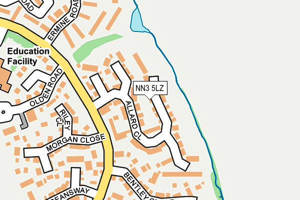 NN3 5LZ map - OS OpenMap – Local (Ordnance Survey)