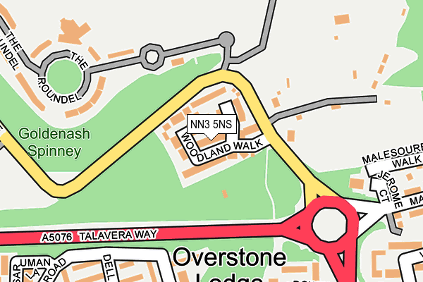 NN3 5NS map - OS OpenMap – Local (Ordnance Survey)