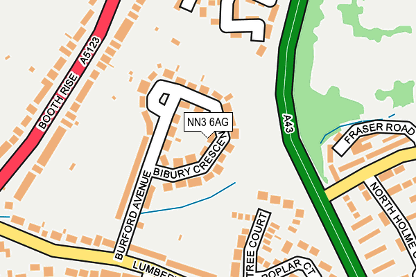NN3 6AG map - OS OpenMap – Local (Ordnance Survey)