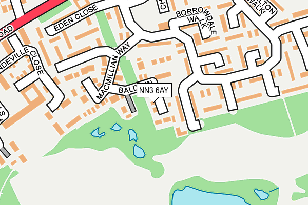 NN3 6AY map - OS OpenMap – Local (Ordnance Survey)