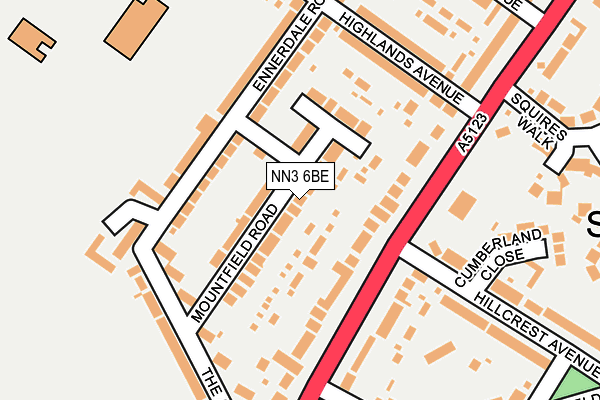 NN3 6BE map - OS OpenMap – Local (Ordnance Survey)