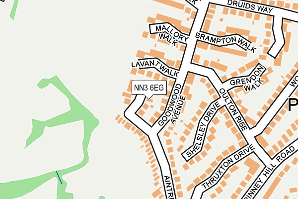 NN3 6EG map - OS OpenMap – Local (Ordnance Survey)
