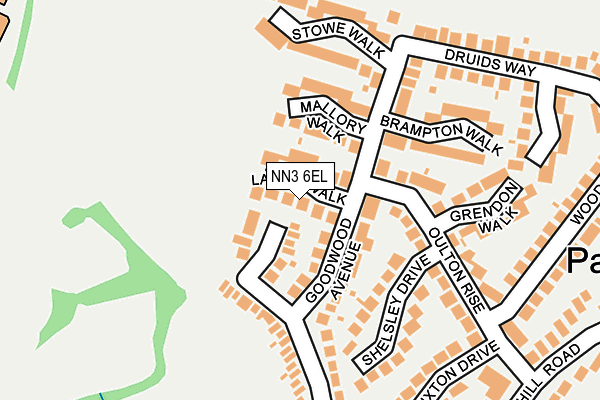 NN3 6EL map - OS OpenMap – Local (Ordnance Survey)