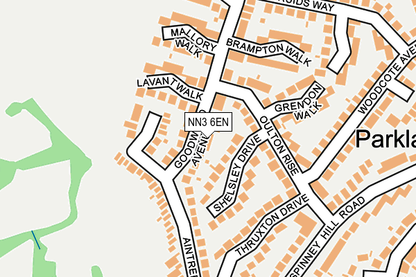 NN3 6EN map - OS OpenMap – Local (Ordnance Survey)
