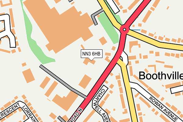 NN3 6HB map - OS OpenMap – Local (Ordnance Survey)