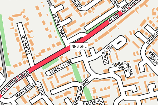 NN3 6HL map - OS OpenMap – Local (Ordnance Survey)
