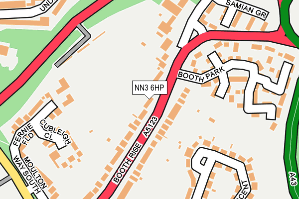 NN3 6HP map - OS OpenMap – Local (Ordnance Survey)