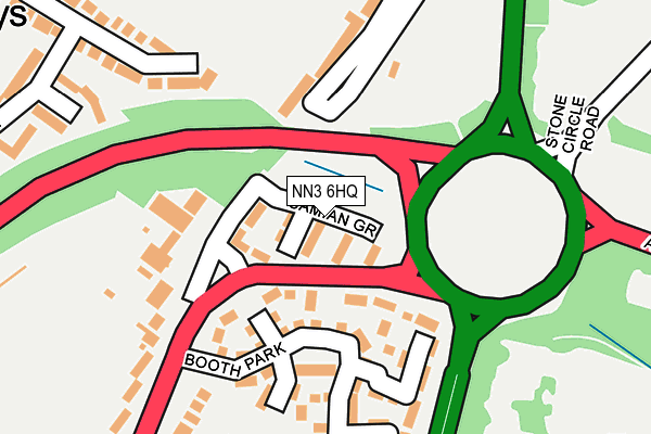 NN3 6HQ map - OS OpenMap – Local (Ordnance Survey)