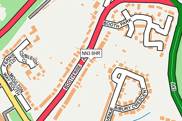 NN3 6HR map - OS OpenMap – Local (Ordnance Survey)