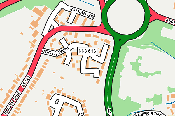 NN3 6HS map - OS OpenMap – Local (Ordnance Survey)
