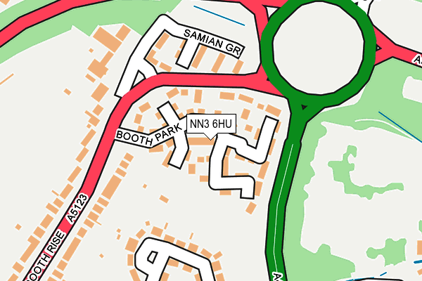 NN3 6HU map - OS OpenMap – Local (Ordnance Survey)