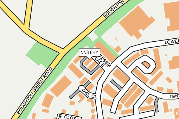 NN3 6HY map - OS OpenMap – Local (Ordnance Survey)