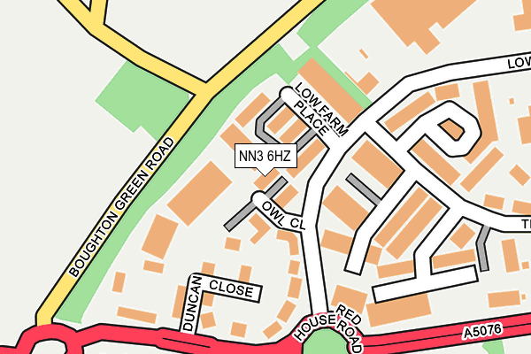 NN3 6HZ map - OS OpenMap – Local (Ordnance Survey)