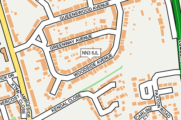 NN3 6JL map - OS OpenMap – Local (Ordnance Survey)