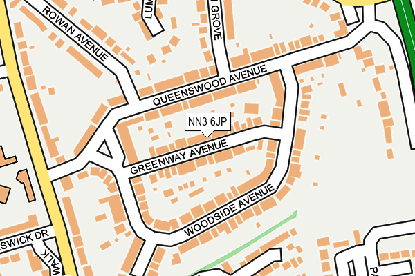 NN3 6JP map - OS OpenMap – Local (Ordnance Survey)