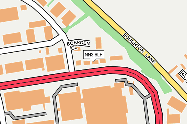 NN3 6LF map - OS OpenMap – Local (Ordnance Survey)