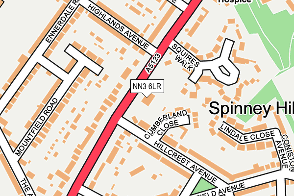 NN3 6LR map - OS OpenMap – Local (Ordnance Survey)