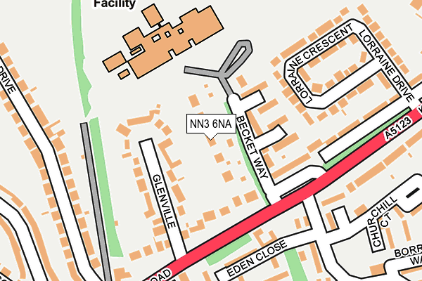 NN3 6NA map - OS OpenMap – Local (Ordnance Survey)