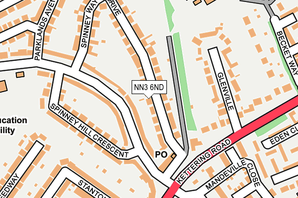 NN3 6ND map - OS OpenMap – Local (Ordnance Survey)