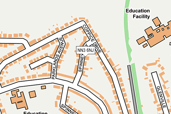 NN3 6NJ map - OS OpenMap – Local (Ordnance Survey)