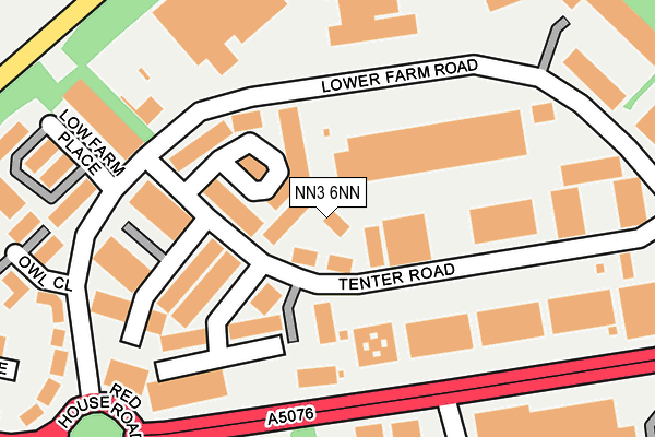 NN3 6NN map - OS OpenMap – Local (Ordnance Survey)