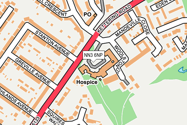 NN3 6NP map - OS OpenMap – Local (Ordnance Survey)