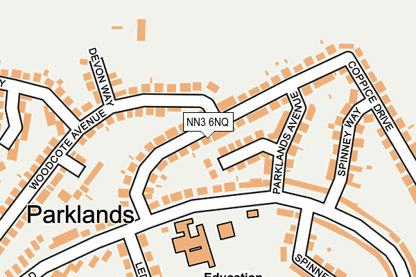 NN3 6NQ map - OS OpenMap – Local (Ordnance Survey)