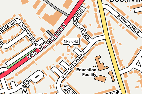 NN3 6NU map - OS OpenMap – Local (Ordnance Survey)
