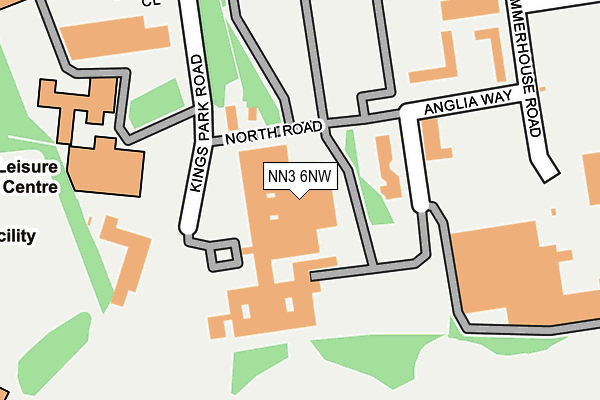 NN3 6NW map - OS OpenMap – Local (Ordnance Survey)