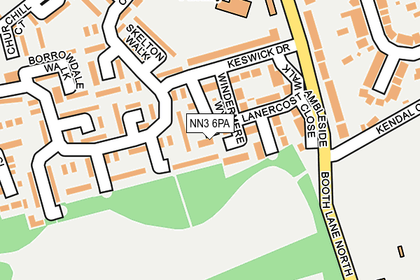 NN3 6PA map - OS OpenMap – Local (Ordnance Survey)