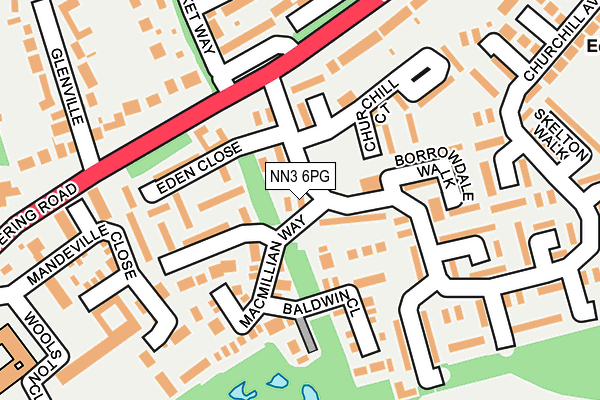 NN3 6PG map - OS OpenMap – Local (Ordnance Survey)